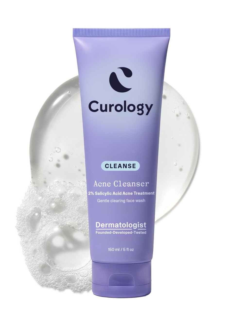 Curology Cleanse Acne Cleanser – Purple 2% Salicylic Acid Face Wash